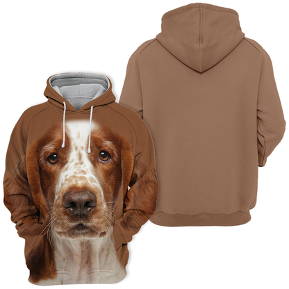Unisexowy Kaptur dla Psów | Welsh Springer Spaniel Siad