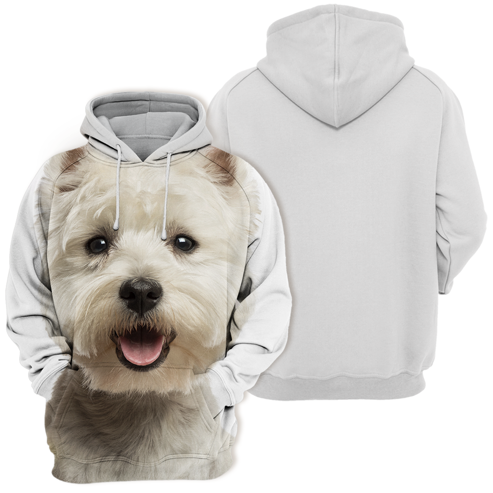 Unisexowy Kaptur Hunden | West Highland Terrier Westie Uśmiech