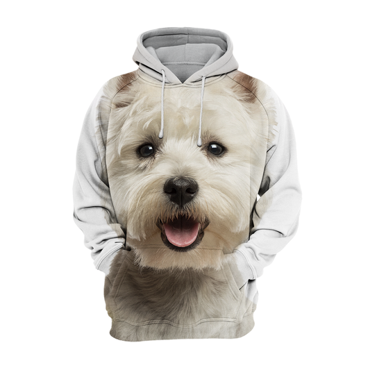Unisexowy Kaptur Hunden | West Highland Terrier Westie Uśmiech