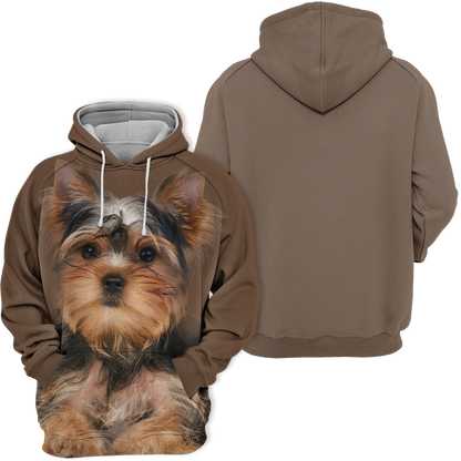 Unisex Hoodie dla psów | Yorkshire Terrier Yorkie Cichy