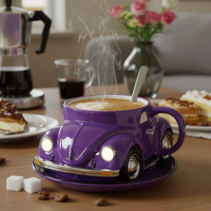 BeetleCup | Beetle Car ceramiczny kubek do kawy – Unikalny kubek do herbaty i kawy 3D w kształcie samochodu