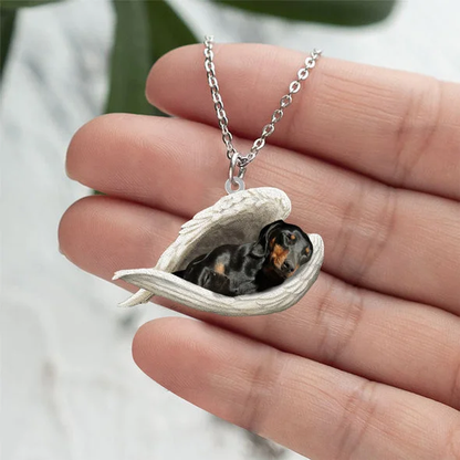 Echte Liefde | Slapende Black and tan dachshund Ketting