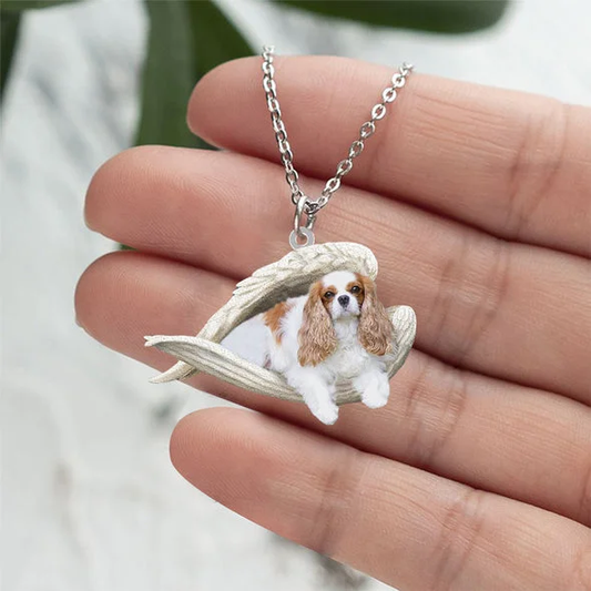 Prawdziwa Miłość | Śpiący Cavalier King Charles Spaniel Naszyjnik