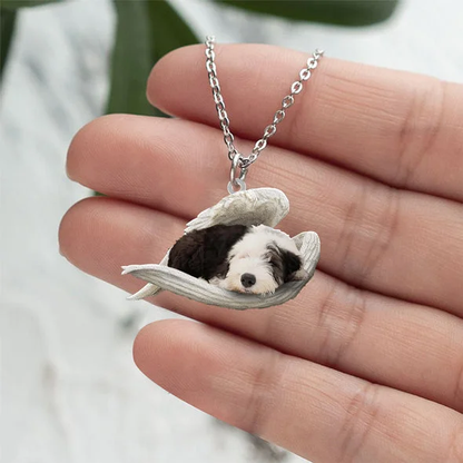 Echte Liefde | Slapende Old English Sheepdog Ketting