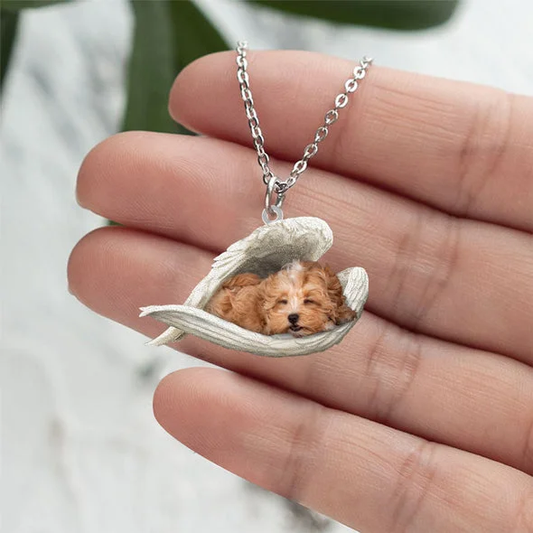 Prawdziwa Miłość | Śpiący Maltipoo Naszyjnik