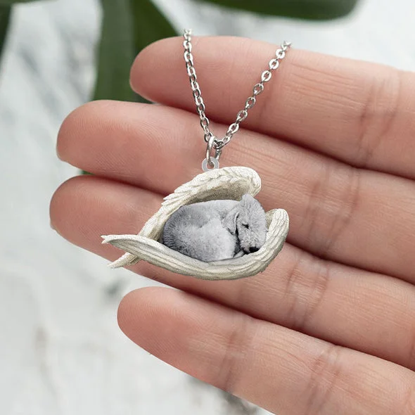 Echte Liefde | Slapende Bedlington Terrier hond Ketting