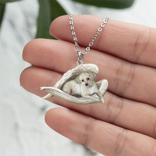 Prawdziwa Miłość | Śpiący pies rasy Chinese Crested Naszyjnik