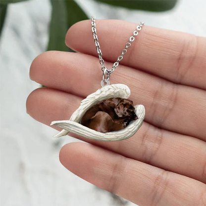 Echte Liefde | Slapende Chocolate labrador hond Ketting