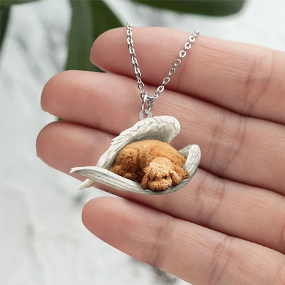 Echte Liefde | Slapende Abrikoos Poodle Ketting