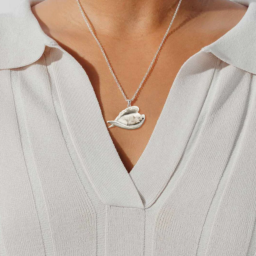 Echte Liefde | Slapende Samojeed Ketting