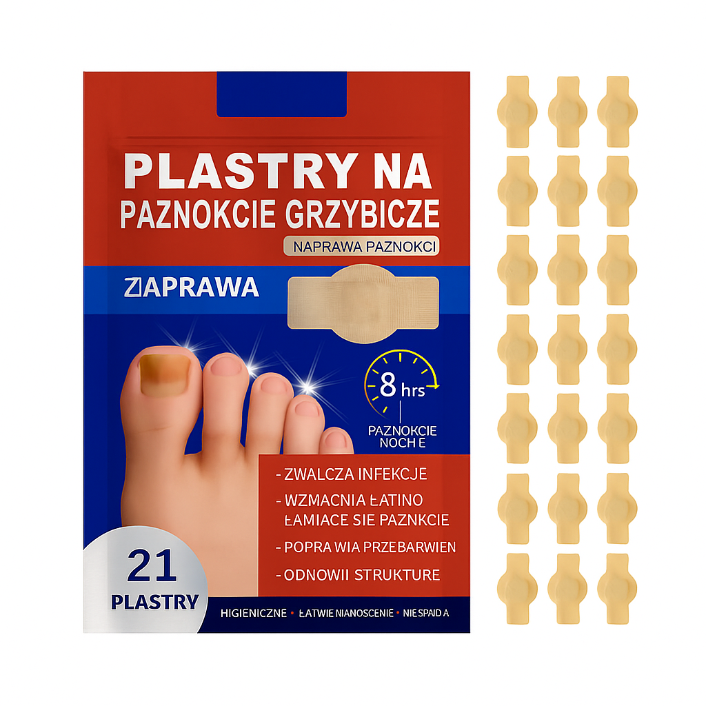 FungalPatch - Antybakteryjna Plaster na Grzybicę i Pielęgnacja Paznokci