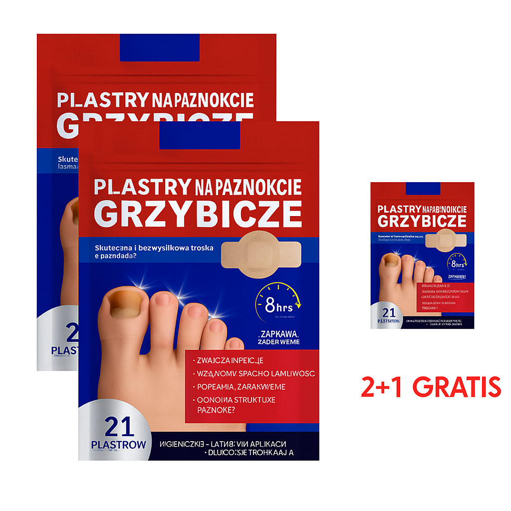 FungalPatch - Antybakteryjna Plaster na Grzybicę i Pielęgnacja Paznokci