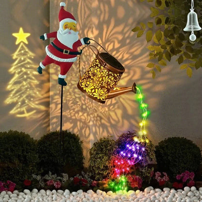 🎁Wyprzedaż Świąteczna 50% ZNIŻKI🎅✨Słoneczna Lampa Ogrodowa Świętego Mikołaja z Wbijanym Stojakiem